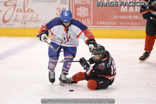 2015-04-12 Torneo di Pinzolo 4138 Aosta-Hockey Milano Rossoblu U12 Lorenzo Spada